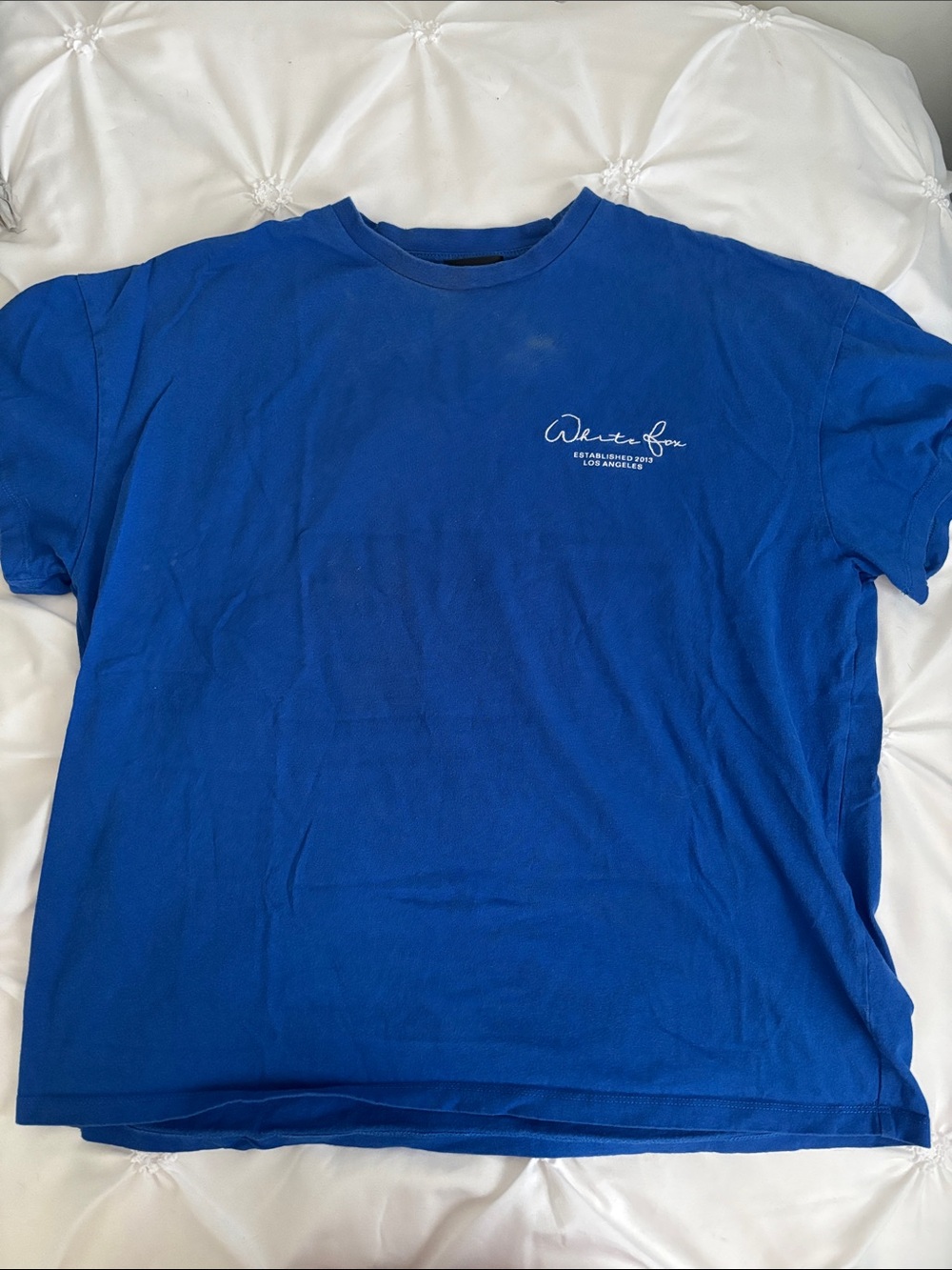 WHITEFOX Logo Tee in Royal Blue